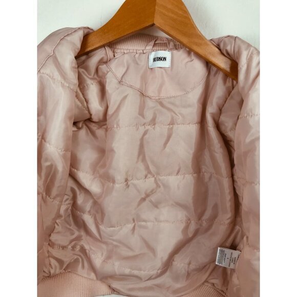Hudson Girls Pink Embroidered Puffer Jacket Size 5 - Picture 10 of 10